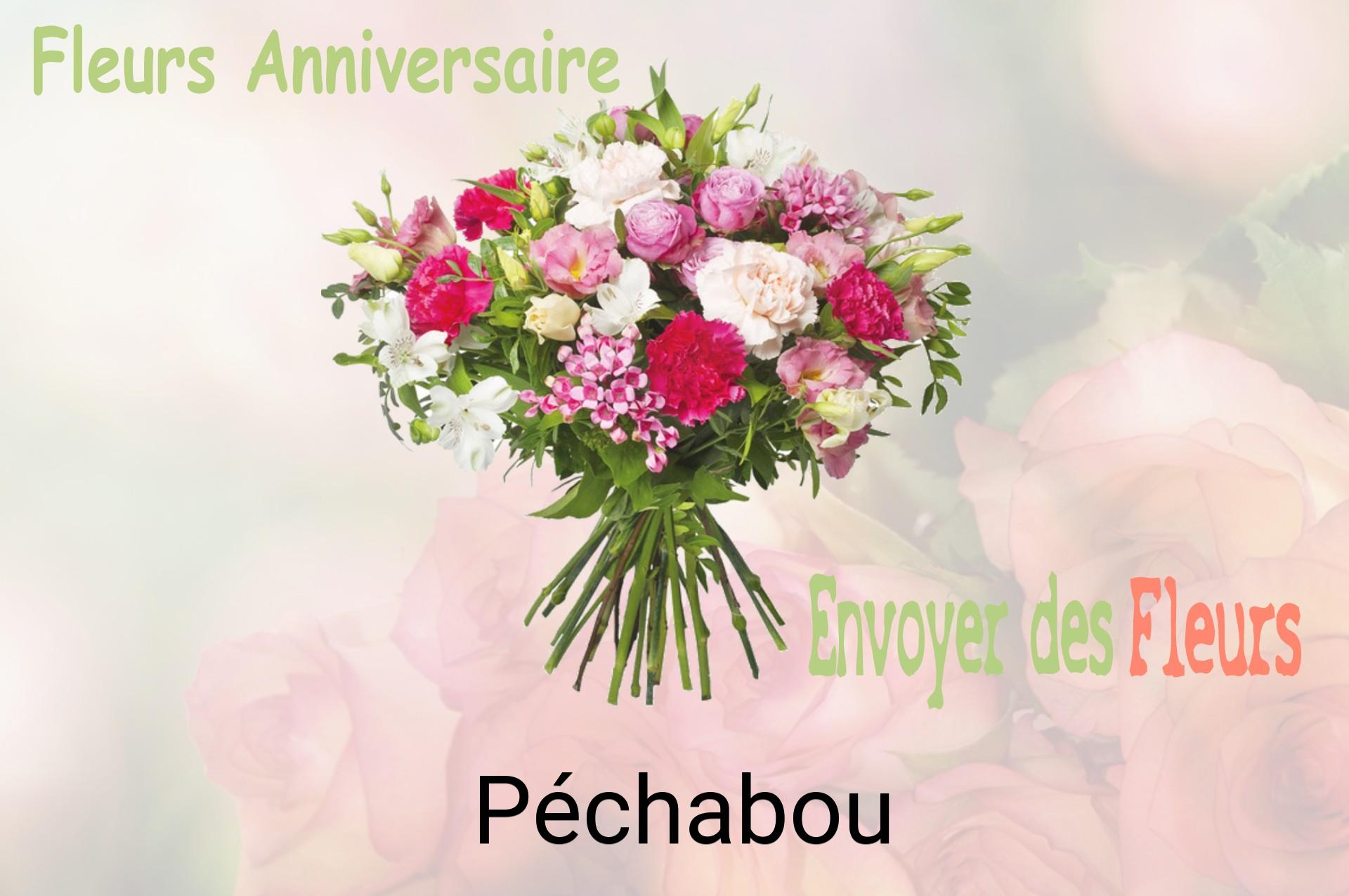 Bouquet de fleurs d’anniversaire livré à Péchabou